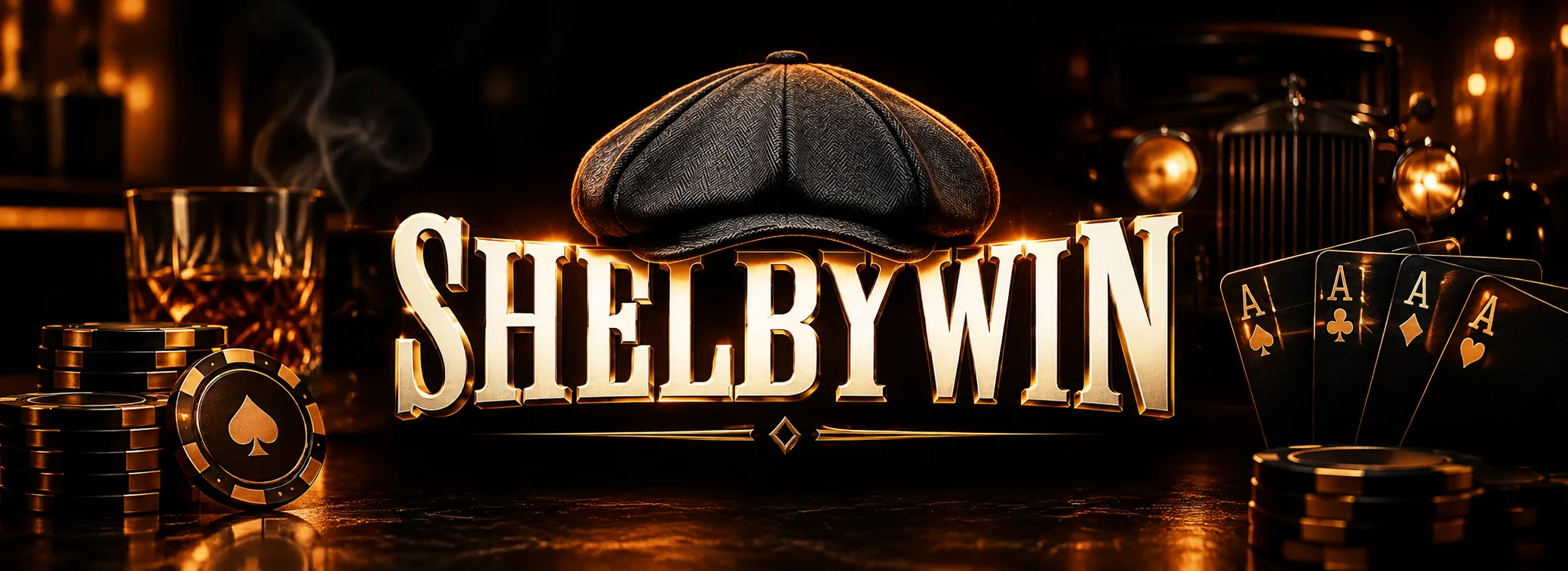 ShelbyWin Casino UK welcome package banner showing the 400 percent first deposit bonus and 200 free spins